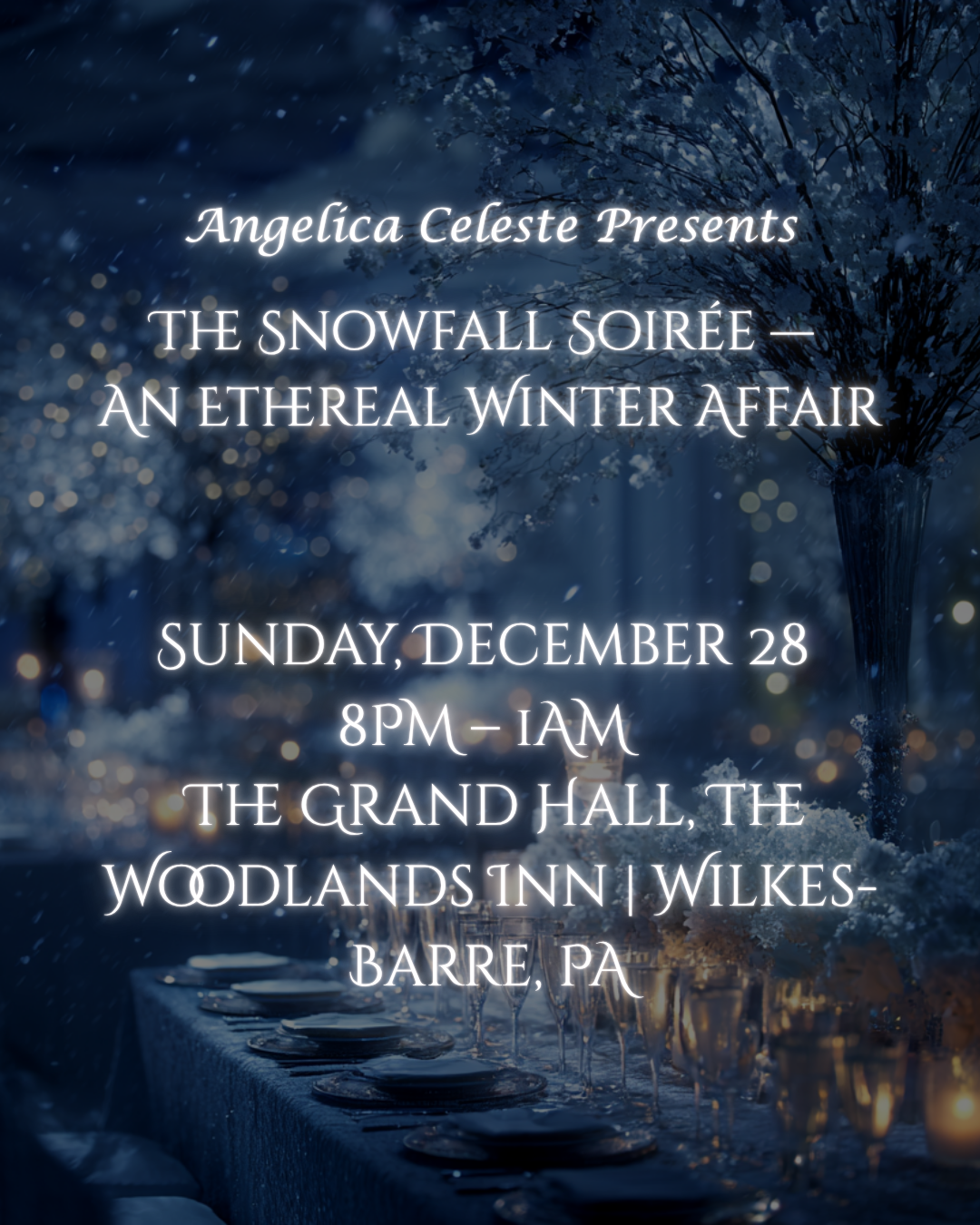 The Snowfall Soirée — An Ethereal Winter Affair (Early Bird Price)